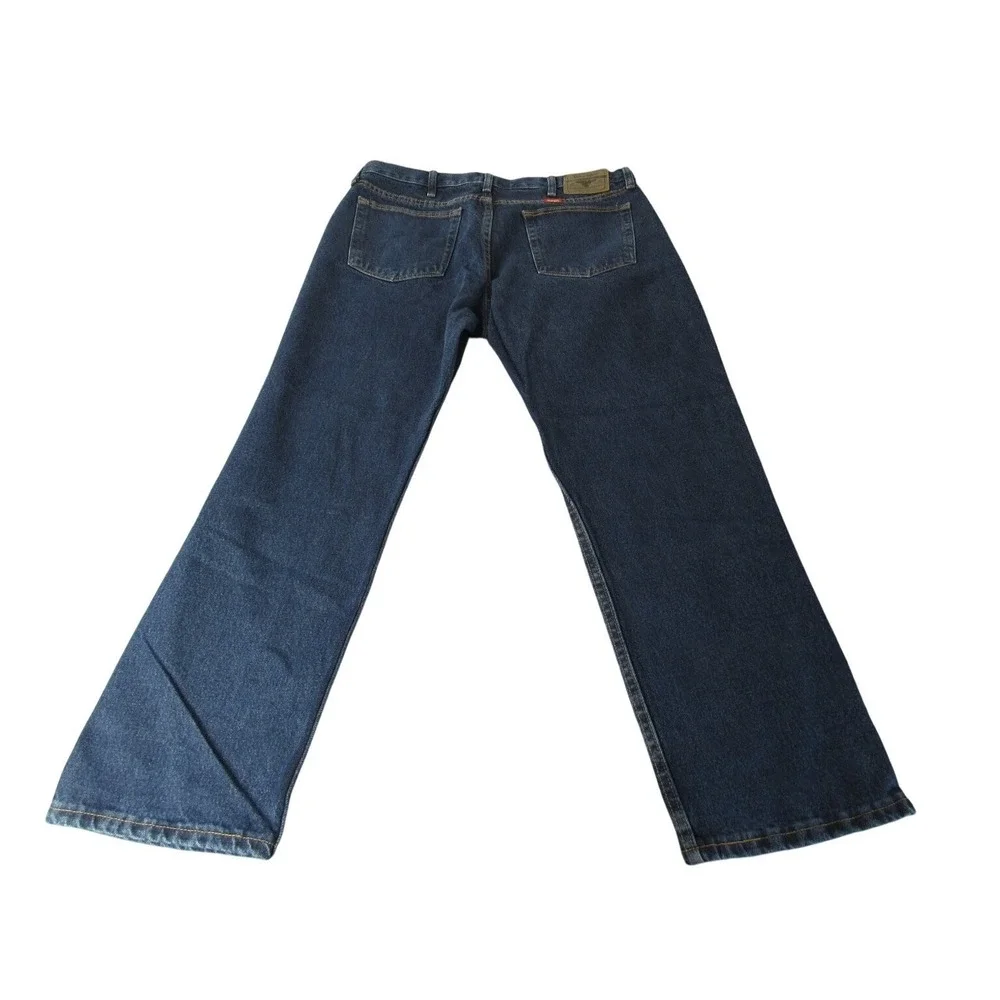 Wrangler Men's Jeans Relaxed Fit Denim‎ 36x30 Blue Cotton